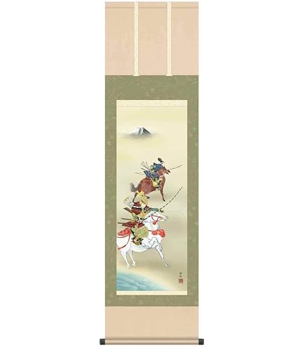 Amazon | 掛軸 雪舟 秋冬山水図（冬） (しゅうとうさんすいず・ふゆ