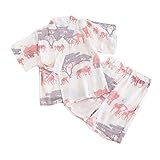 男の子女の子の着物の綿の竹繊維の|浴衣|甚平 じんべい 子供 90 100 110 120 (漫画, 100)