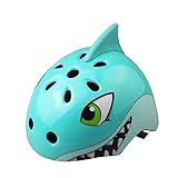 ヘルメット幼児自転車漫画乗馬ヘルメットローラーヘルメットスケートヘルメット屋外ヘルメット子供動物安全ヘルメットローラースキッドヘルメット3-6 Yesrs古い ( 色 : Shark (S) )