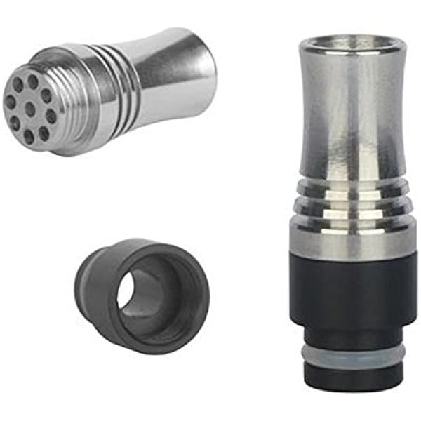 Amazon Co Jp ドリップチップ ステンレス Ego Aio Eleaf Istic Picoに対応 マウスピース 510スレッド ハチの巣ホール9つのバルカンホールで跳ね返りスピットバック防止 電子タバコ用 ドラッグストア