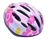 CREDIBLE 　超軽量!! キッズ 子供 用 自転車 ヘルメット 選べる５色 CREDIBLE®オリジナルバッグ 付き！ ピンクフラワー1　SO032