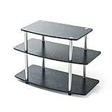 【今だけ500円OFF！】テレビ台 コーナー 総耐荷重40kg 黒 木目調 工具不要 24型・32型 (24インチ・32インチ対応) ディスプレイスタンド 液晶テレビ モニタ TV ［100-TV005］【サンワダイレクト限定品】【送料無料