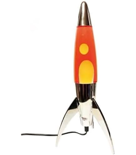 【新品未使用、送料込み】レトロ ロケット ラバ ランプ ブルー／グリーン A倉庫】【アメリカ雑貨】ランプ RETRO ROCKET LAVA LAMP