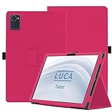 for LUCA TE10D1M64-KV1H/TE10D2M64-V1B 用 ケース タブレットカバー 保護ケース角度調整 スタンド 超軽量 全面保護 スタンド機能付き lucaアイリスオーヤマ タブレット 10 インチ ハードカバー（レッド）