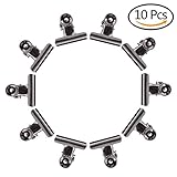 10 pcs /設定ステンレススチールチップバッグクリップGreat for Air Tight Sealグリップonコーヒー& Foodバッグ、キッチンホーム使用法