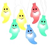 Bidason ハロウィン 電飾 ゴースト型 電球　LED　お化け ストリングライト　イルミネーション　おばけ 飾り物　パーティー　ハロウィン イルミネーションLED ライト 全長2M　LED20灯　