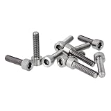KOZEEY10個 M6 * 25 チタン 合金 ねじ 六角 キャップヘッド ソケット 六角 レンチ ボルト 頭ネジ 工業用
