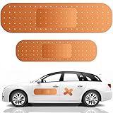 LvYiLinggg 車用絆創膏 ステッカー おもしろ 大/小 各2枚セット 車 傷隠し シール ボディ/ガラス対応 防水/UV耐候ビニール ジャイアントバンドエイド車のデカール DIY 装飾 補修 傷隠し