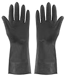 Elliott 2-piece Medium Extra Tough Rubber Gloves, Black