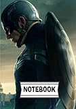 Notebook: Captain America: Journal Diary, 110 Lined Pages, 7 X 10