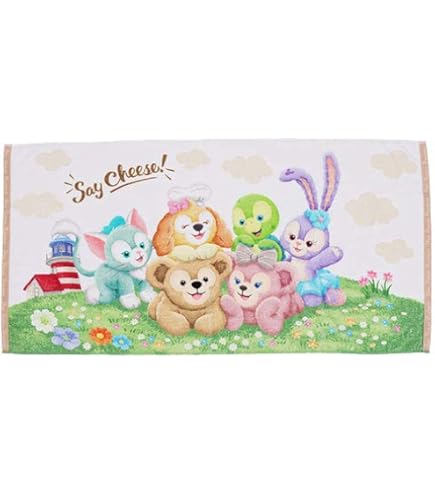 Amazon｜ワイドバスタオル ダッフィー＆フレンズ カラフルハピネス 20