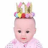 (アイム)iiniim　ベビー 王冠 クラウン パーティー キッズ 大人 子供用 髪飾り ガールズ 帽子 ヘッドバンド 可愛い フラワー クラウン ストレッチ キッズ 女子会 パーティー ヘアバンド 