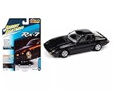 Johnny Lightning 1/64 マツダ RX-7 1982 ブラック ボンネット開閉 ミニカー [並行輸入品]