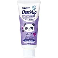 ライオン歯科材 子ども用ハミガキ粉 デント チェックアップ コドモ 500 60g (歯科用・医薬部外品) #ぶどう 白 グレープ 1 個