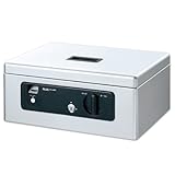 プラス 指紋認証手提金庫 CB-020FP 12-840 シルバー