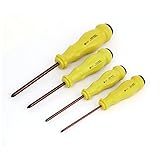 uxcell　トライウイングドライバー　ドライバー　プラスチック製の取っ手　Yチップ　４本入り