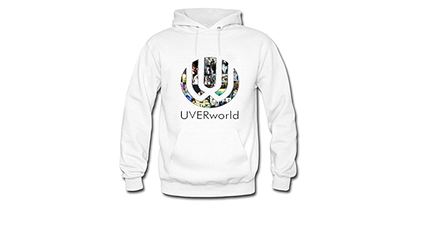 Amazon エバーヴォーグ Ever Vogue メンズ Uverworld ファッション ロゴ プルオーバーパーカー ホワイト Xxl トレーナー パーカー 通販