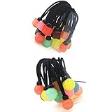 BIANHUAN ヘアゴム 12点セット リングゴム リボン ヘアポニー ボンボン 子供/大人通用 かわいい ヘアアクセサリー レディース カジュアル 髪留め ゴム シンプル 人気