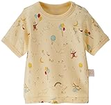 People Tree (ピープルツリー) オーガニックコットンベビー SORAプリント Tシャツ イエロー系 70