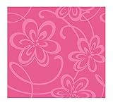 York Wallcoverings KD1764SMP Just Kids Large Floral with Scroll Wallpaper Memo Sample, 8-Inch x 10-I