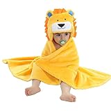 ZooPurr Pets Baby Boys 'またはベビー女の子フード付き動物毛布スーパーソフト、; Huggable Plush Hoodie Blanket One Size COMINHKG1