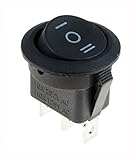 ボート12V ON / OFFラウンドロッカースイッチ+防水スプラッシュカバー車のダッシュボード