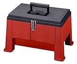 Stack-On SSR-20 Step 'N Stor Step Stool, Black/Red [並行輸入品]