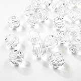 チェコビーズ【プレシオサ PRECIOSA】ラウンドビーズ ●4mm、5mm、6ｍｍ● (直径6mm（8粒入）, クリスタル)