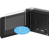 3枚 VacFun ブルーライトカット フィルム ， パナソニック Panasonic HC-V550M 表示画面だけ対応 向けの ブルーライトカットフィルム 保護フィルム 液晶保護フィルム（非 ガラスフィルム 強化ガラス ガラス ）