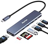 RayCue 7 in 1 USB Cハブ USB C - HDMIスプリッター,2*USB 3.1 GEN1と5Gbps高速データ転送 T