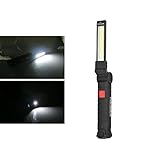 Your Supermart 5.8 X 1.9 in折りたたみ式USB充電式LED作業ライトフックlampflashlight