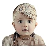 Arlai Girlsベビーカチューシャフェザーキッズ幼児ヘッドバンド(カーキ)