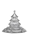 Suoku メタリックナノパズル 天壇　DIY立体レーザーカットモデル