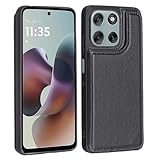 【 Antimam 】MOTO G66J/G66Y 5G 対応 ケース 手帳型 財布型 新型 全面保護 耐衝撃 擦り傷防止 軽量 落下保護 手帳型 ケース（ブラック）モトローラ モトG66J 5G 高級 PU革 背面 IC カード 収納 スタンド機能 ケース g66j 5g 黒