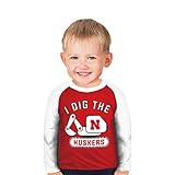 NCAA Boys Infant DiggerラグランスリーブTee レッド