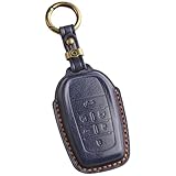 【smasol】新型 アルファード 40系 30系 後期 VOXY90 ノア 90系 キーケース ヴェルファイア キーカバー 高級本革 スマートキー カバー ケース (アルファード 30系 / 3D高級, ネイビー 6ボタン / 3D高級)