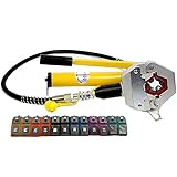 CGOLDENWALL FS-7842B手動油圧式ホース 圧着 セット  車エアコンホース修理　ポンプ付き