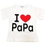 ＩラブPaPa　キッズ Tシャツ　90センチ　ホワイト