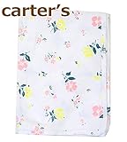 カーターズ Carter's 正規品 おくるみ,ブランケット,お試し１枚 コットン100% 90cm×90cm (8.白 お花)