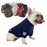 犬 服 スウェット半袖Tシャツ トレーナー 秋冬 ドッグウェア ペットウェア カジュアル おしゃれ 中型犬 小型犬 大型犬 S～3XL KM049TS (2XLサイズ, ネイビー)
