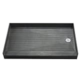 タイルRediシャワーPan with Integrated右側PVCドレイン 30-Inch D by 60-Inch W 3060RBOBO-PO