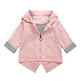 Kukiwa可愛い カモフラージュ ジャケット ウサギの耳 おしゃれ 子供服 ベビー服冬 長袖秋冬防寒着 厚手 ジャケット子供 赤ちゃん服 キッズこーと女の子 暖かい プレゼント (90CM, ピンク