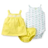 Carter's （カーターズ） :: ロンパース ボディスーツ ショーツ セット綿100% :: 3-Piece Diaper Cover Set :: 18M (78-83cm) :: 78-83
