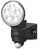 ムサシ RITEX LEDセンサーライト(4.5W×1灯) 「コンセント式」 防雨型 LED-AC104