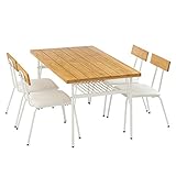 ダイニングテーブル 5点セット テーブル＆チェア セット 食卓セット 〔テーブル+チェア4脚〕 ナチュラル