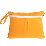 Damero New Cute Travel Baby Wet and Dry Cloth Diaper Organizer Bag, Yellow by Damero