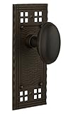 Nostalgic Warehouse Craftsman Plate with Homestead Knob Double Dummy Oil-Rubbed Bronze [並行輸入品]