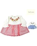 【子供服】 kids zoo (キッズズー) お花刺繍入り切替チュニック 70cm～95cm W26801