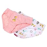 Lovoski 2枚入り　キッズ　コットン　下着　ブリーフ　パンツ　ショーツ　漫画　可愛い　全3サイズ4パタン - キリンガールズ, 7-8T