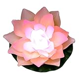 フォルモサ フラワーズ 仏花 蓮花（ はすはな ）＜ LED フラワー / 2個セット ＞ 造花 アーティフィシャルフラワー 自動消灯機能付き 虹色発光